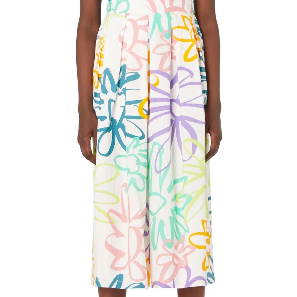 Gorman Daisy Crush Colorful Culotte Wide Leg Pants
